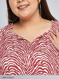 GWPa-28126 Rayon Printed Tops For Women - 4XL