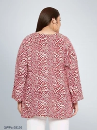 GWPa-28126 Rayon Printed Tops For Women - 4XL