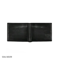 GAa-18109 Black PU Leather Wallet for Men - Free Size