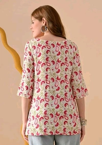 GGKb-15201 Stylish Printed Women Kurti - XL