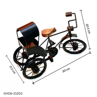 GHDb-21203 Cycle Rickshaw Toy for Home Decor
