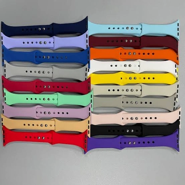 Smart Watch Single Colour Belt - Multi Colour, Free Size