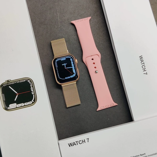 *PRESENTING  YOU  ALL NEW  44 MM  SERIES 7APPLE  LOGO WATCH* 🔥 - Black Gold Silver ✓