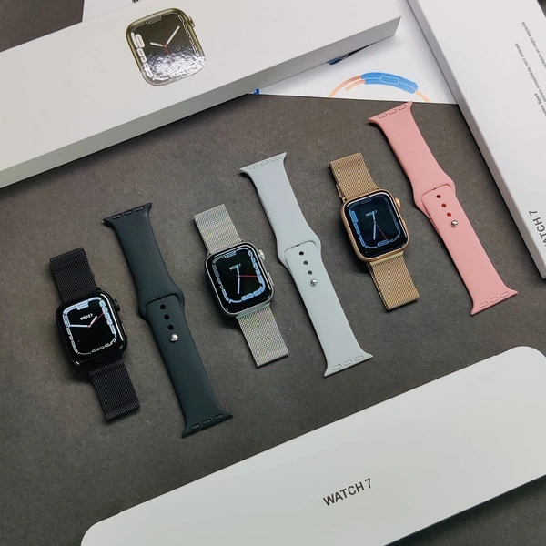 *PRESENTING  YOU  ALL NEW  44 MM  SERIES 7APPLE  LOGO WATCH* 🔥 - Black Gold Silver ✓
