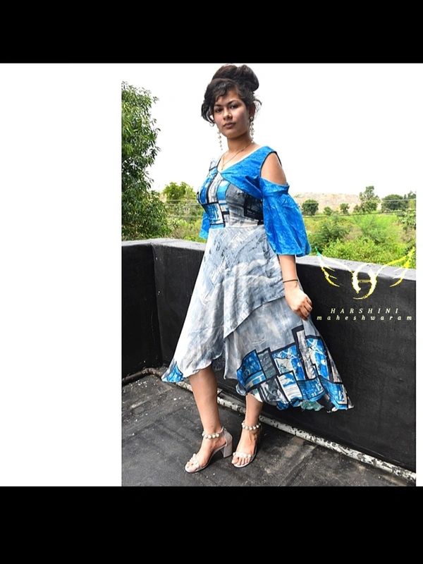 Women's Printed Crepe Dress