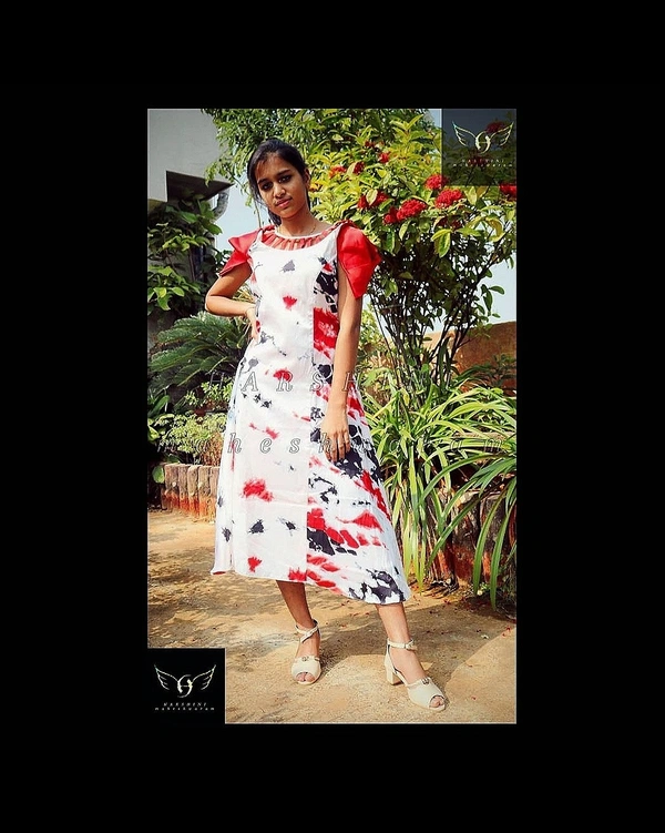 Women's Printed Crepe Dress