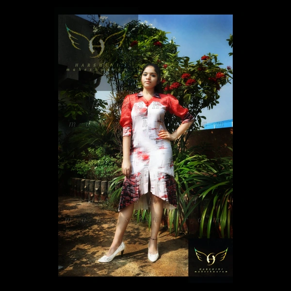 Women's Printed Crepe Dress