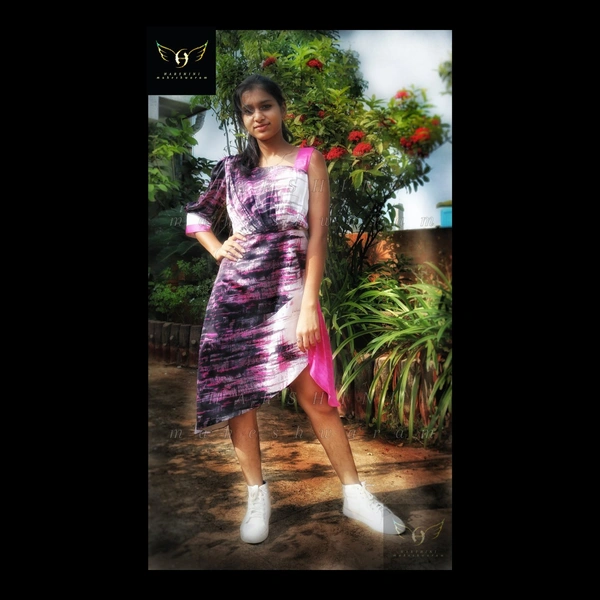 Women's Printed Crepe Dress