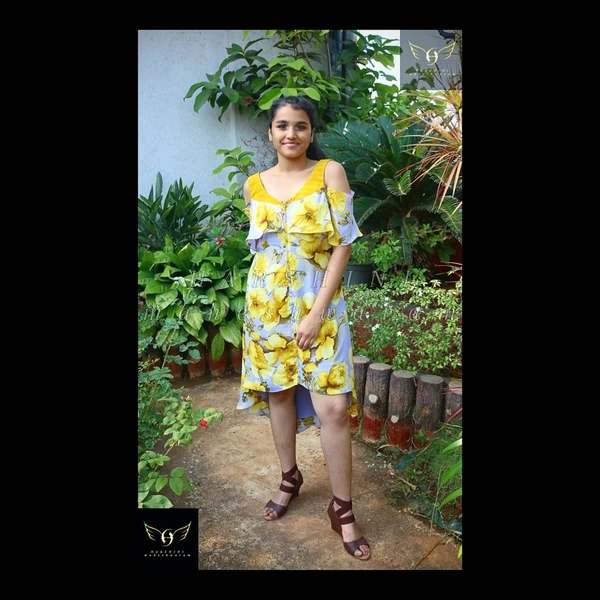 Women's Printed Crepe Dress