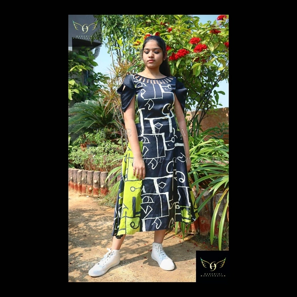 Women's Printed Crepe Dress