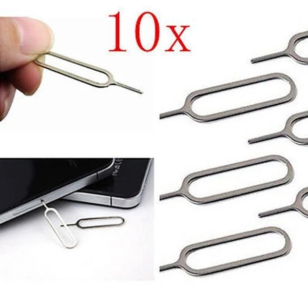 Sim Card Tray Remover - silver colour