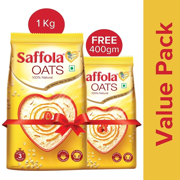 Saffola Oats Value Pack - 1kg + 400g
