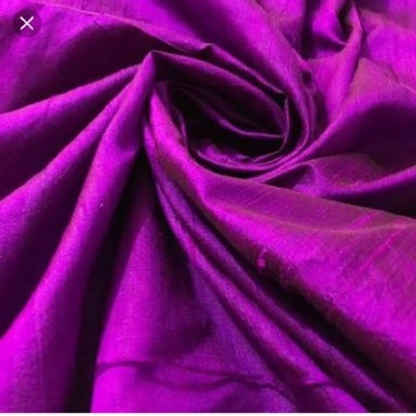 2meter Purple Raw Silk Fabric