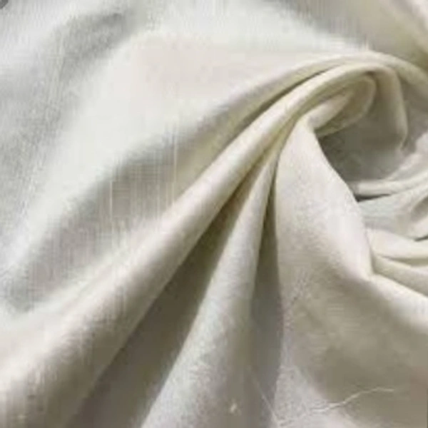 2 Meter Off White Raw Silk Fabric