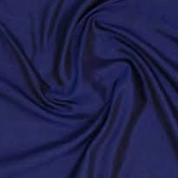 2.5meter Navy Blue Cotton Silk Fabric