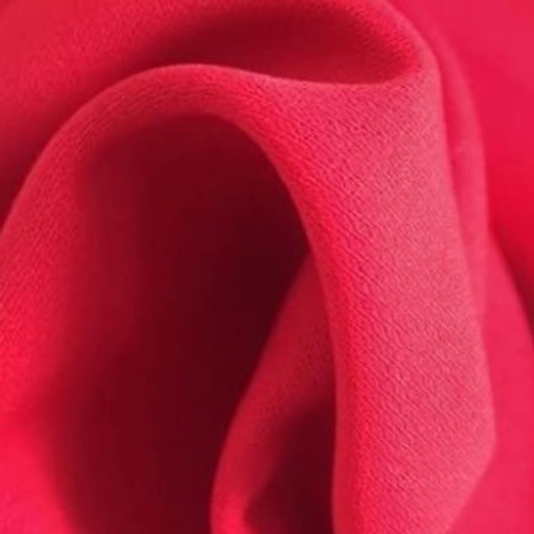 2.5meter Red Crepe Fabric