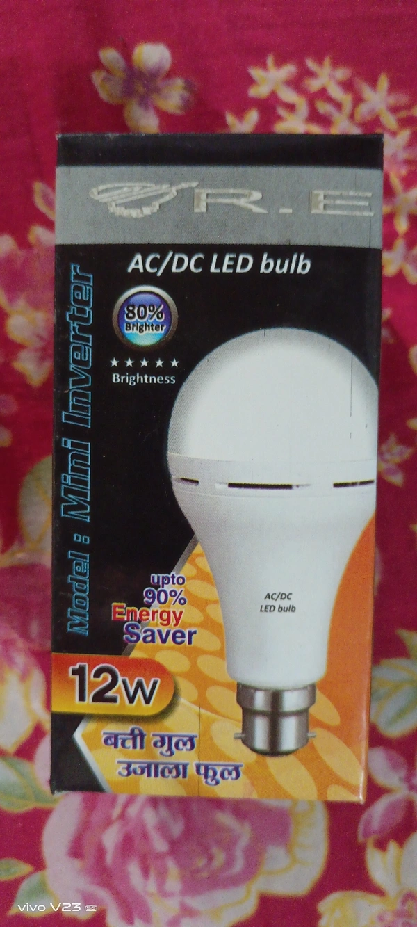 R.E Tez Ac DC 12 Watt 1year Warranty  - White, 12