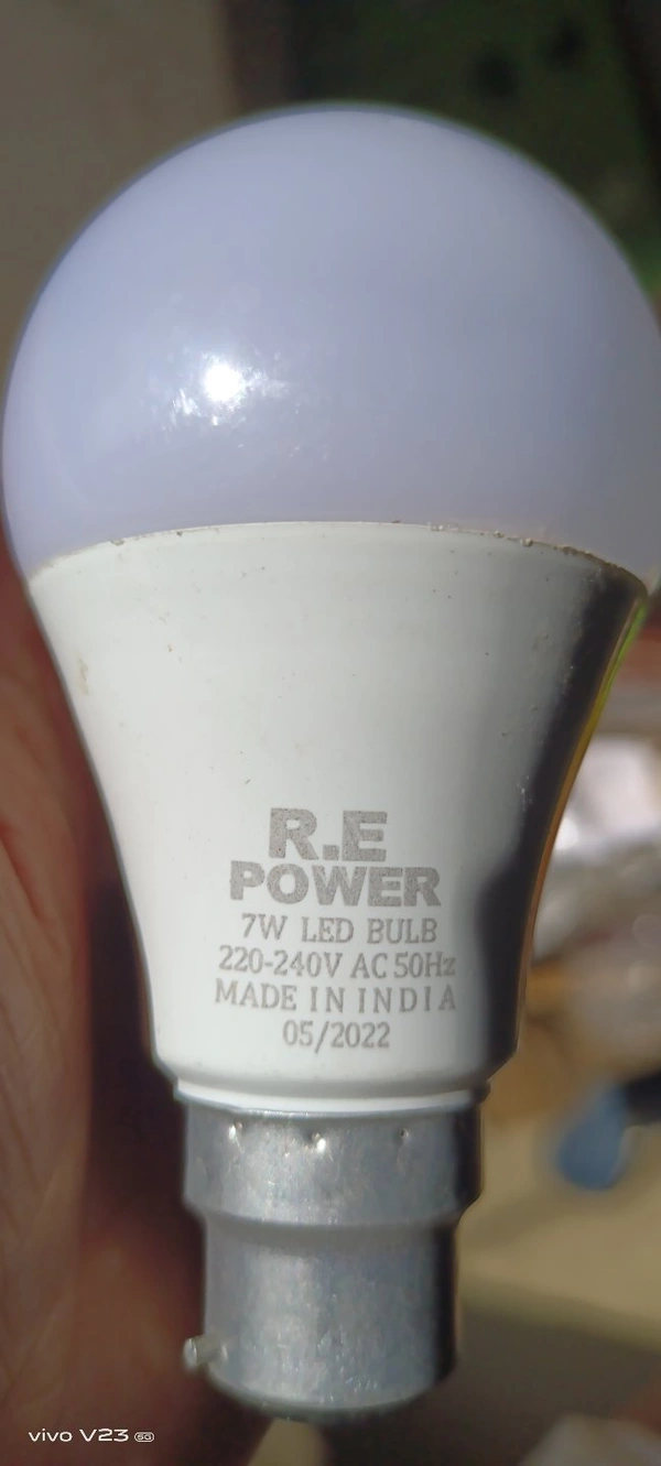 R.E Power 7 Watt 2 Year Warranty 