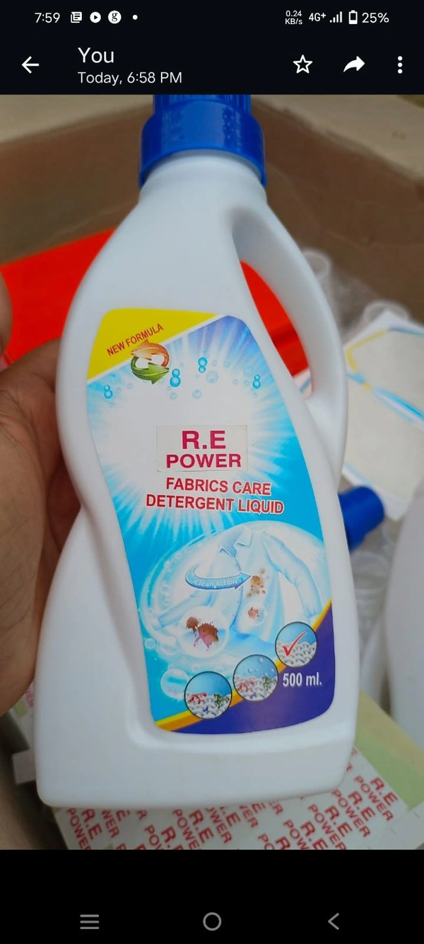 R.E POWER LIQUID DETERGENT Buy 2 Get 1 Free Offer Available Only 9 February To 15 February  - 500 Ml, Mercury