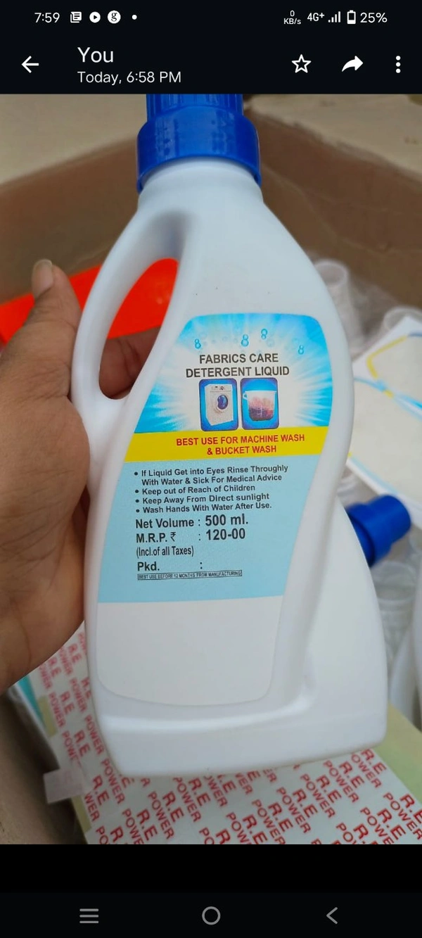 R.E POWER LIQUID DETERGENT Buy 2 Get 1 Free Offer Available Only 9 February To 15 February  - 500 Ml, Mercury