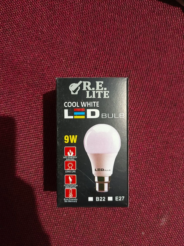 R.E LITE  R.E Lite 9 Watt 1 Year Warranty  - White, 60.mm