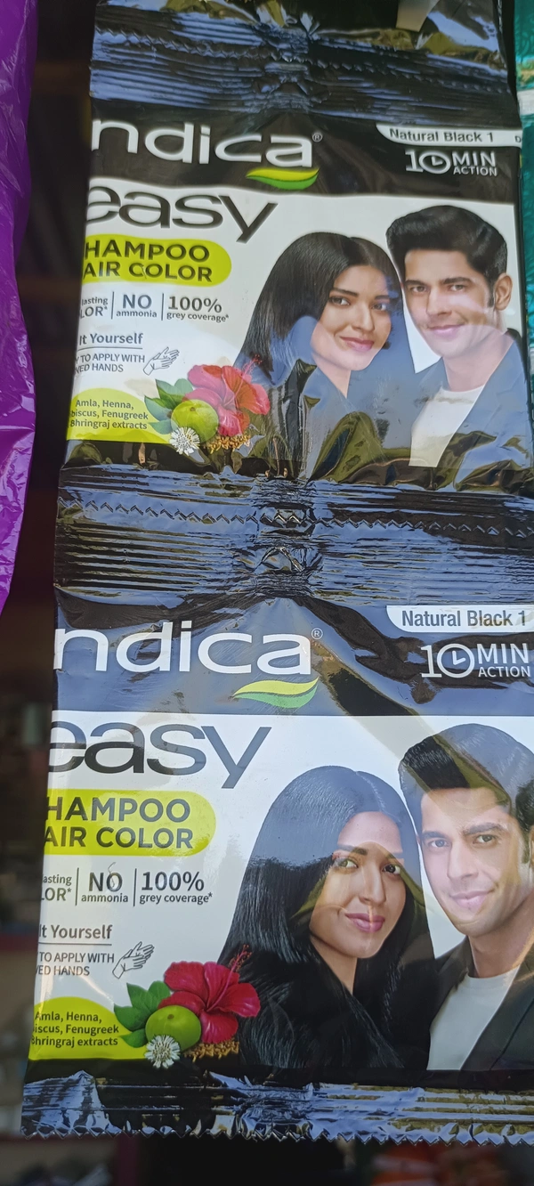 Indica Shampoo Hair Colour Black 