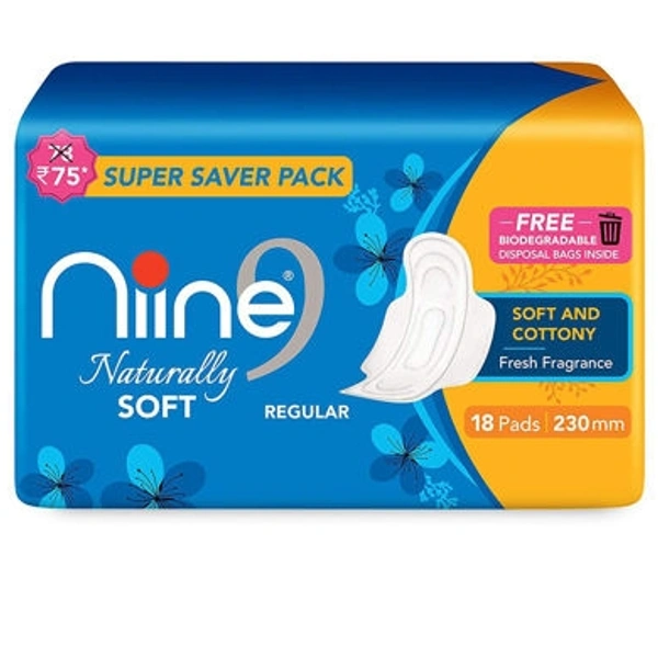 NIINE NATURALLY SOFT EXTRA LONG 18PADS