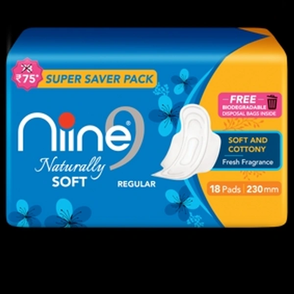 NIINE NATURALLY SOFT REGULAR 18PADS