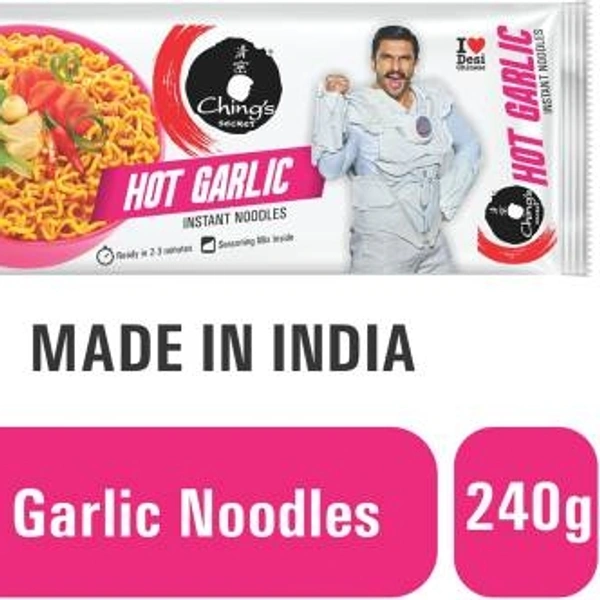 CHING'S NOODLES HOT GARLIC 240G
