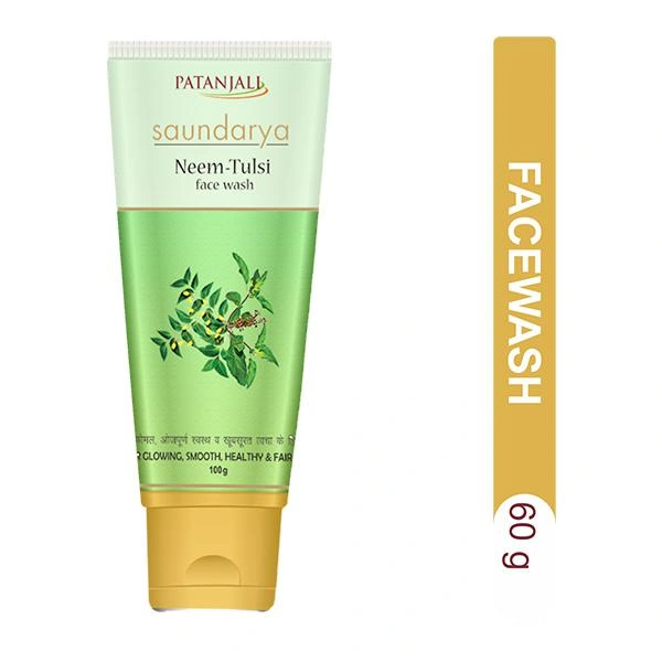 PATANJALI  SAUNDARYA NEEM TULSI FACE WASH 60G
