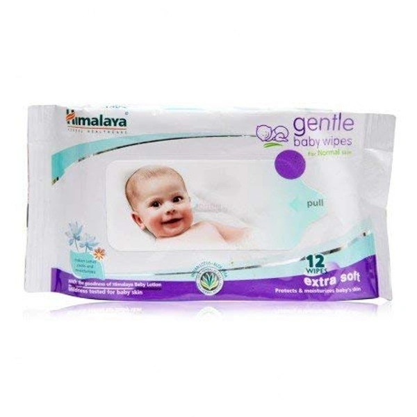 HIMALAYA BABY WIPE GENTLE 12N