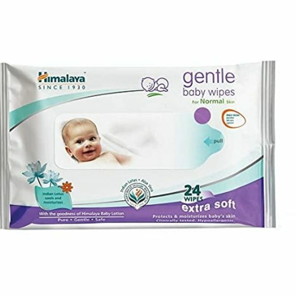 HIMALAYA BABY WIPE GENTLE 24N