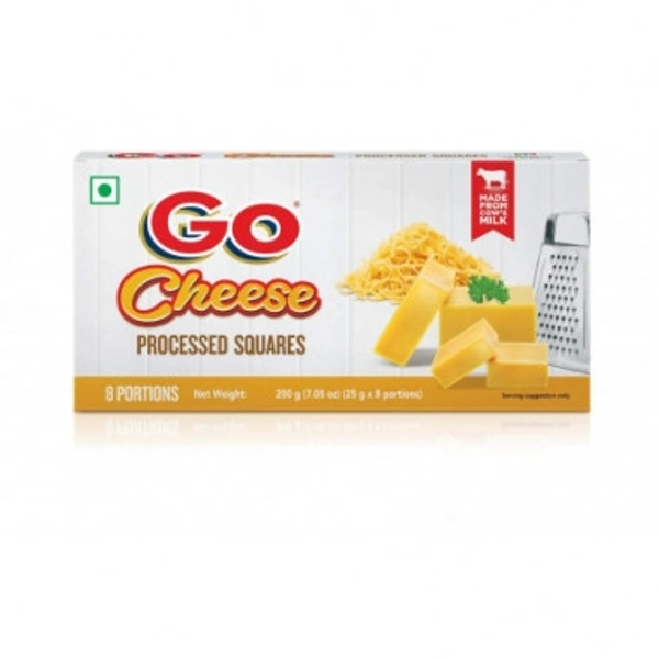 GO CHEESE PROCESSED SQUARES 200G