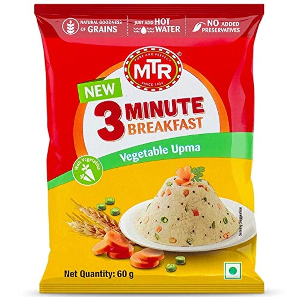 MTR VEGETABLE UPMA 60GM