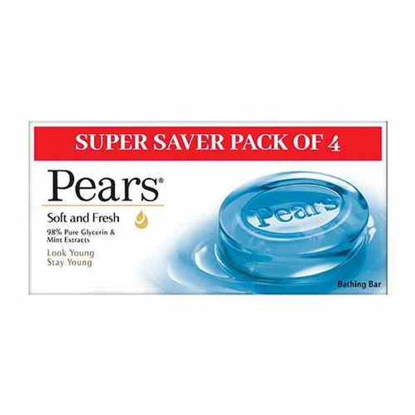 PEARS SOAP SOFT & FRESH 4*125G