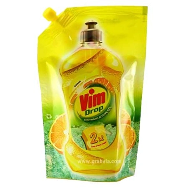 VIM LIQ GEL LEMON 500ML REFIL