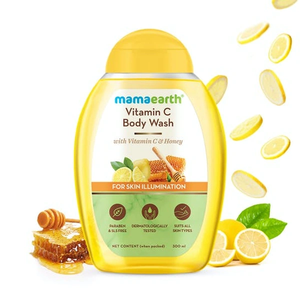MAMAEARTH VITAMIN C BODY WASH 300ML