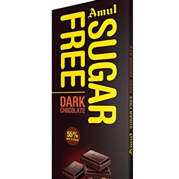 AMUL SUGAR FREE DARK CHOCOLATE 150GM