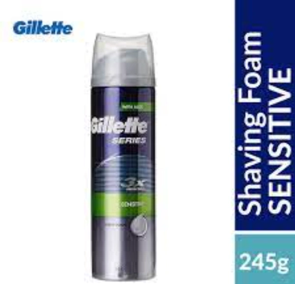 GILETTE SH FOAM SERIES SENSITIVE 245G