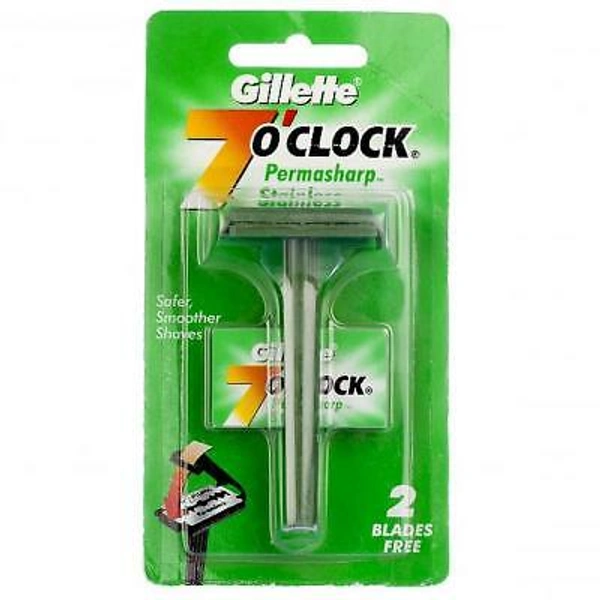 GILETTE RAZOR 7'O CLOCK 2CAR
