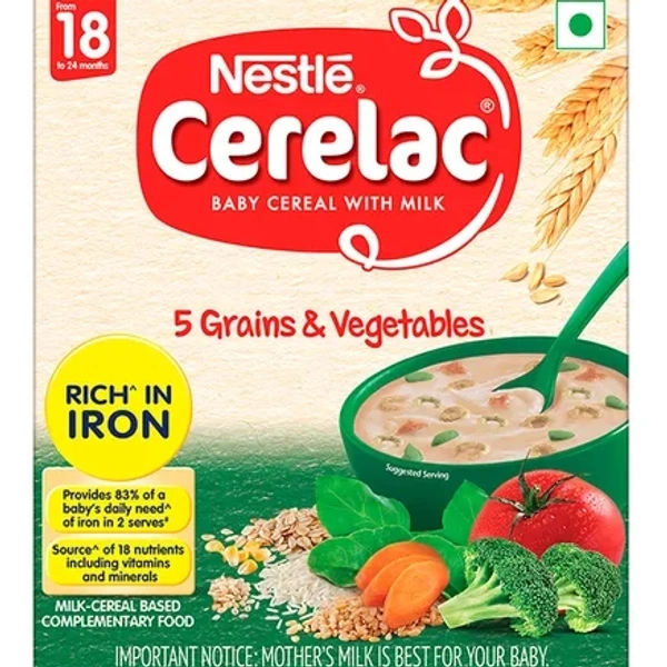 NESTLE CERELAC 5GRAINS&VEG 300GM