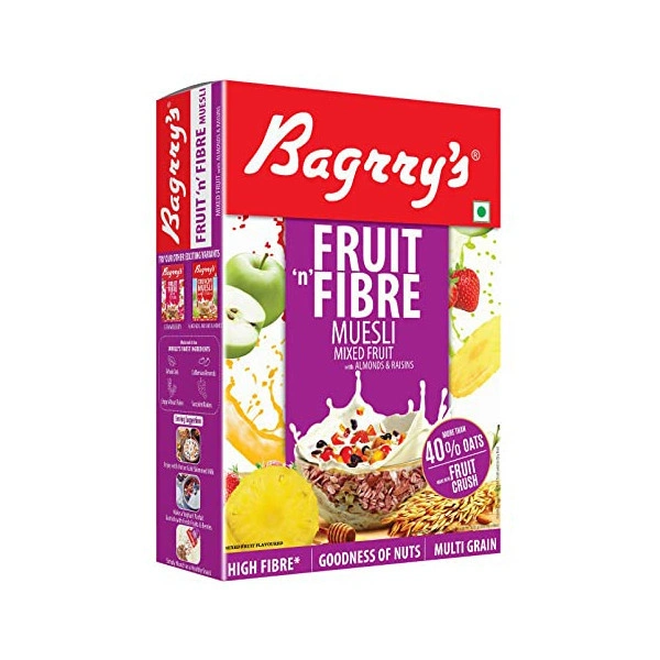 BAGRRY'S MUESLI FRUIT&FIBER 500G