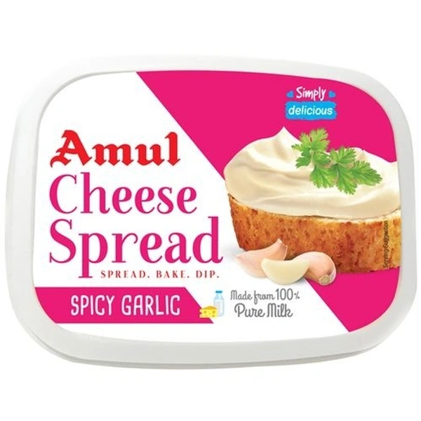 AMUL CHEESE SPREAD SPICY GARLIC 200G