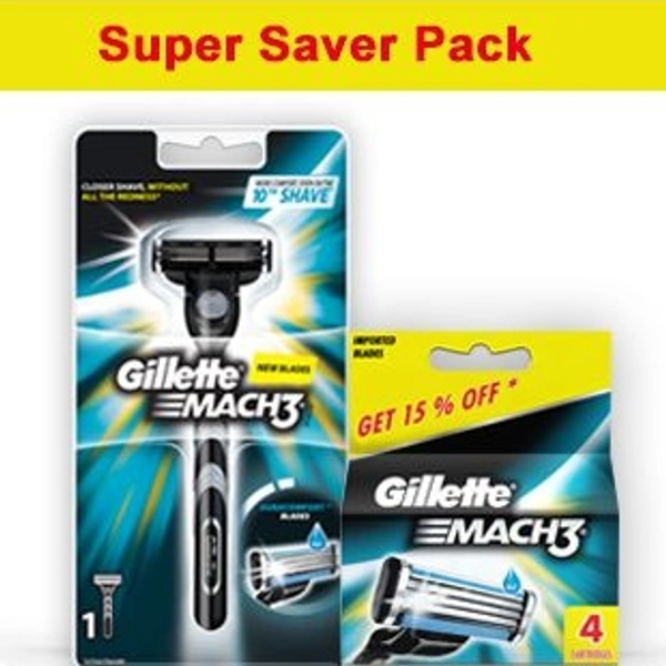 GILETTE MACH3 4 CARTRIDGE