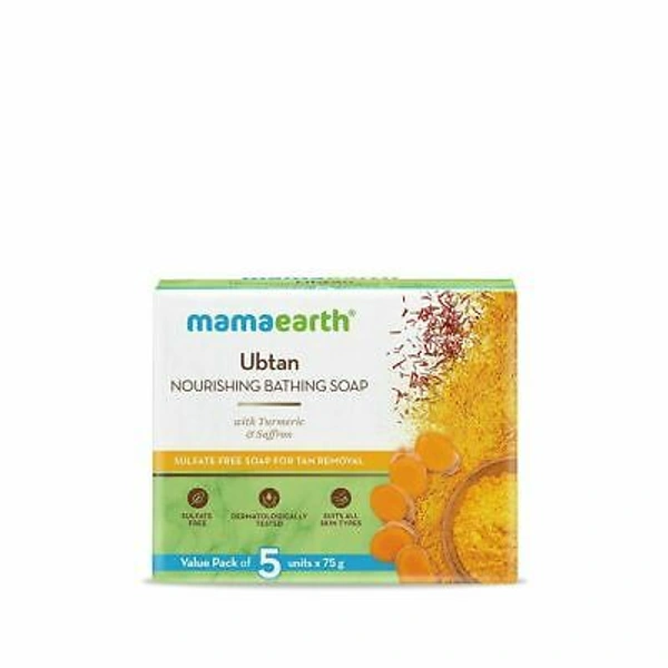 MAMAEARTH UBTAN NOURIS.BATHING SOAP 5*75G