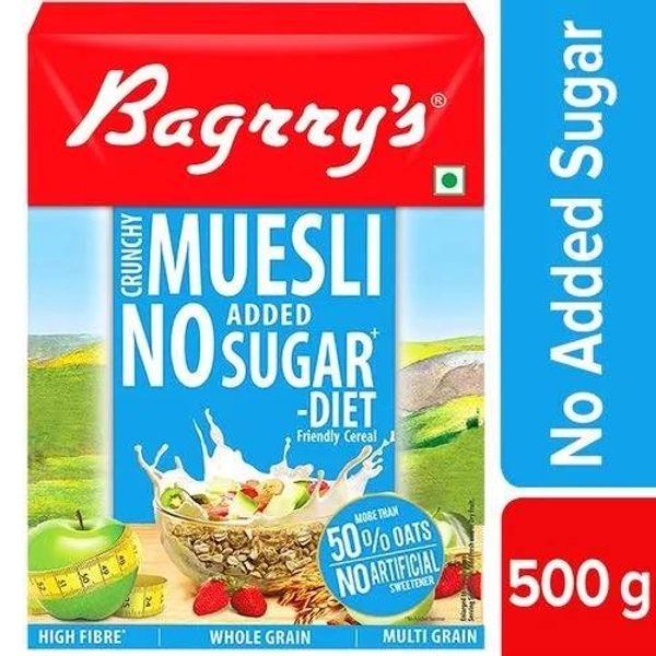 BAGRRY'S MUESLI NO ADDED SUGAR 500G