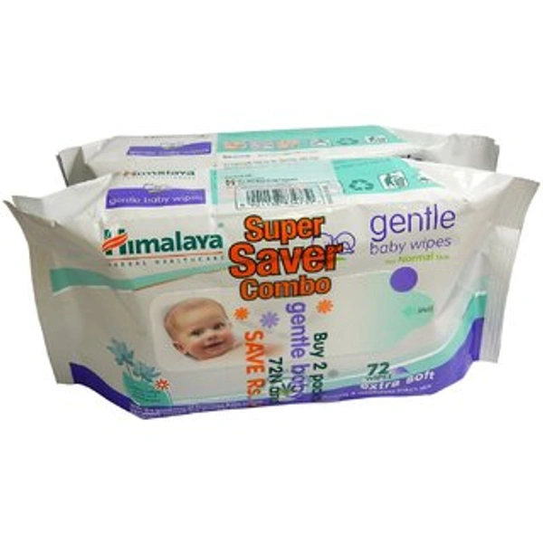 HIMALAYA BABY WIPE GENTLE 72N