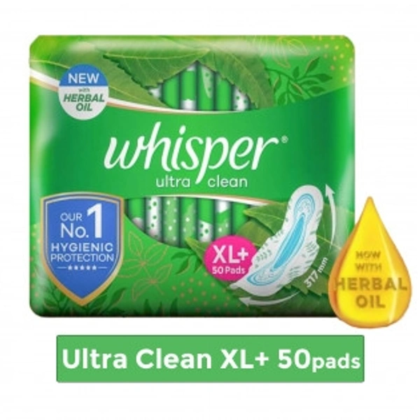 WHISPER ULTRA CLEAN XL+ 50PADS