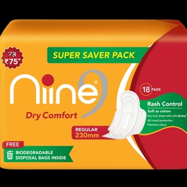 NIINE DRY COMFORT REGULAR 18PADS