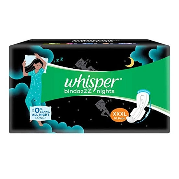 WHISPER BINDAZZ ULTRA NIGHTS XXXL 10N